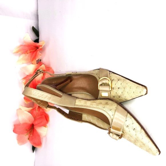 Stuart Weitzman Sling-Back Pumps Size 7.5 N - Picture 4 of 5